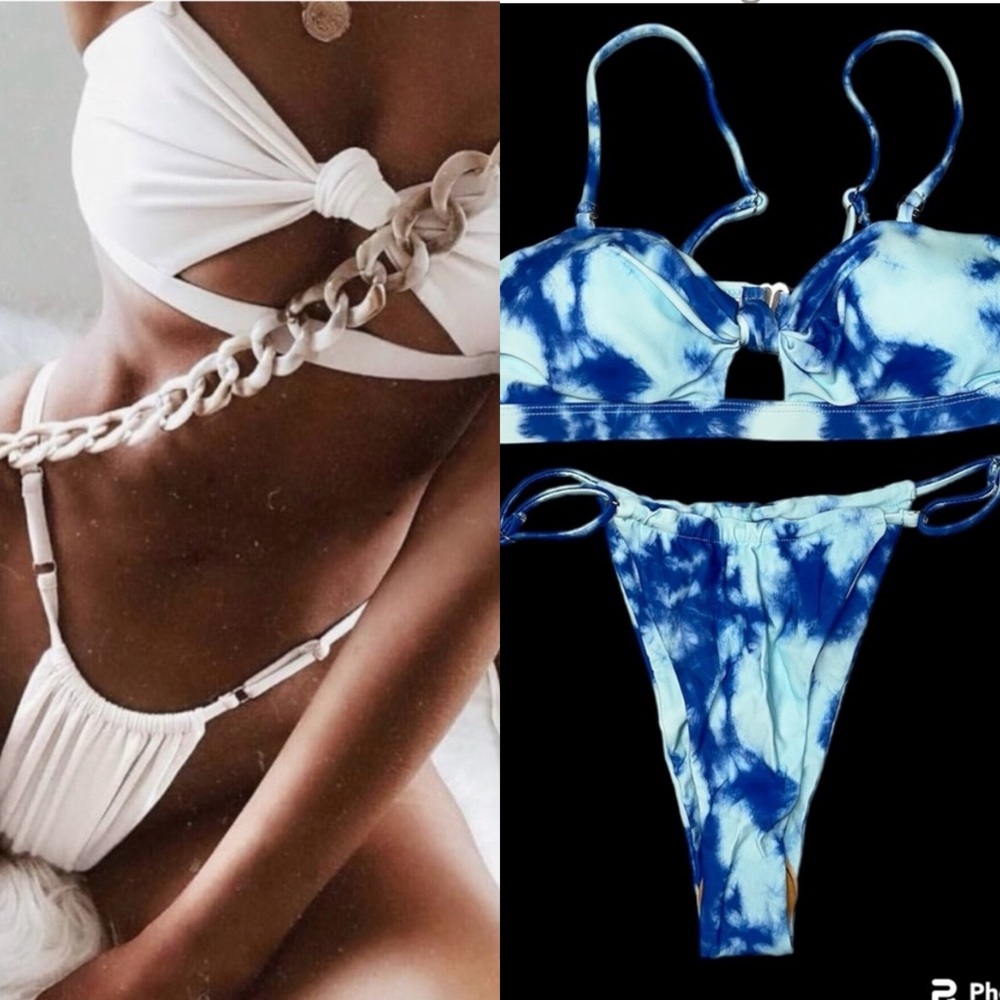 New Tie dye Brazilian swimsuit two piece